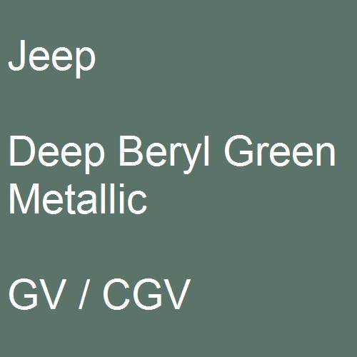 Jeep, Deep Beryl Green Metallic, GV / CGV.